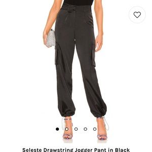 Seleste Drawstring Jogger Pant in Black